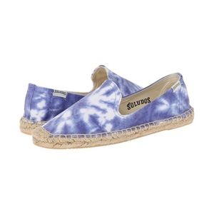 Soludos Blue Tie Dye Flat Espadrilles